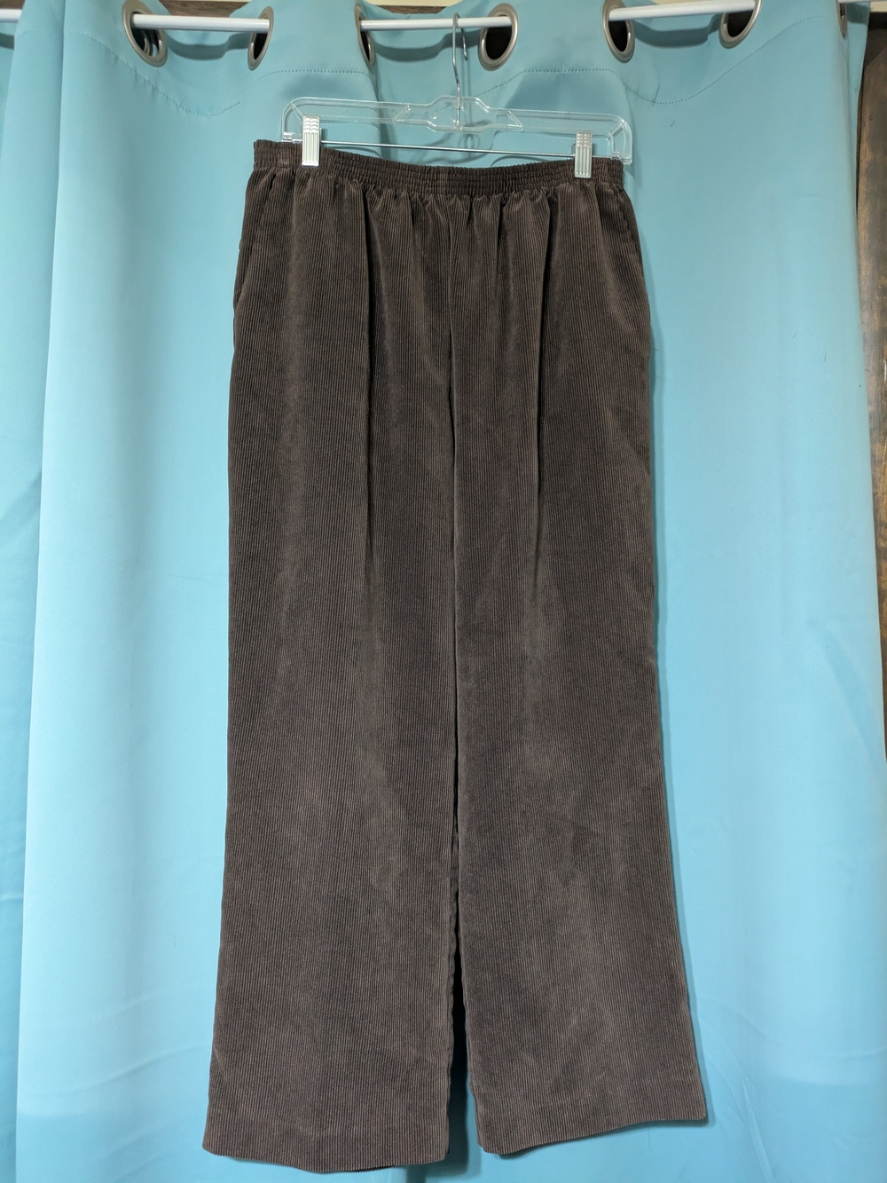 Black Petite Elastic Waist Pants